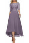 Hosenanzug Kleid Knöchellang Chiffon Applike A-Linie Bateau Jahr 2023 - Seite 16
