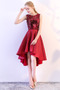 Natürliche Taille Pailletten Juwel Herbst Asymmetrisch Cocktailkleid - Seite 6