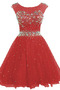 Cocktailkleid Glamouröse Natürliche Taille Birneförmig Schmuck dekorativ Mieder - Seite 3