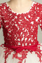 Spitze T-Shirt Natürliche Taille Reißverschluss A-Linie Blumenmädchenkleid - Seite 5