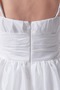 Mittelgröße Perlengürtel Strand Natürliche Taille Empire Brautkleid - Seite 6
