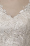 Durchsichtige Ärmel Natürliche Taille Mittelgröße Halle Herbst Brautkleid - Seite 5
