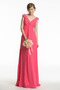 Ärmellos Mitte Rücken Übergröße Sweep Zug Empire Chiffon Brautjungfernkleid - Seite 1