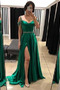 Abendkleid Sexy Natürliche Taille Ärmellos Perlengürtel Birneförmig - Seite 1