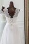 Brautkleid Tüll Strand Birneförmig A-Linie Ärmellos Rücken Schnürung - Seite 4
