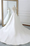 Satin Natürliche Taille Kathedrale Schleppe Schlicht Brautkleid - Seite 4