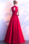 Mittelgröße Ärmellos Elegant Satin Mitte Rücken Winter Ballkleid - Seite 2