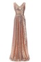 Sternenhimmel Vintage Ärmellos Mittelgröße Reißverschluss Pailletten-Kleid - Seite 1