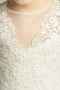 Formell T-Shirt Mittelgröße Lange Juwel Reißverschluss Blumenmädchenkleid - Seite 5