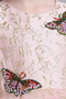 Rückenfrei Formell Natürliche Taille A-Linie Swing Sommer Blumenmädchenkleid - Seite 5