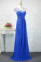 Natürliche Taille Falte Mieder Pick-Ups Elegant Chiffon Sweep Zug Abendkleid - Seite 2