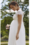 Brautkleid Schwangere Juwel Sommer Schlicht Natürliche Taille - Seite 5