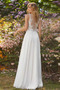 Brautkleid Schlicht Applike A-Linie Frühling Bodenlang Natürliche Taille - Seite 2