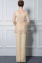 Vintage Birneförmig Spitze Knöchellang Natürliche Taille Hosenanzug Kleid - Seite 2