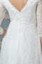 Durchsichtige Ärmel Empire Halbe Ärmel Sweep Zug Reißverschluss Abendkleid - Seite 5