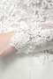 Natürliche Taille Spitzen-Overlay Reißverschluss Elegant Brautkleid - Seite 5
