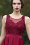 A-Linie Wadenlang Spitzen-Overlay Glamouröse Spitze Abendkleid - Seite 2
