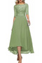 Hosenanzug Kleid Knöchellang Chiffon Applike A-Linie Bateau Jahr 2023 - Seite 13