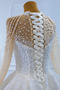 Brautkleid Perle Durchsichtige Ärmel Juwel Bodenlang Mittelgröße - Seite 12