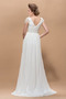 Kurze Ärmel A-Linie Sweep Zug Mittelgröße Elegant Chiffon Abendkleid - Seite 2