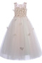 Reißverschluss Knöchellang Herbst Juwel Swing A-Linie Blumenmädchenkleid - Seite 6
