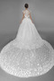 Juwel Lange Drapierung Natürliche Taille Tüll Jahr 2019 Brautkleid - Seite 2