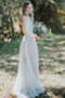 Brautkleid Lange Ärmel Spitze Natürliche Taille Mittelgröße Bodenlang - Seite 3