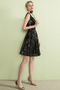 Glamouröse Natürliche Taille Sommer Mittelgröße Kurz Cocktailkleid - Seite 3