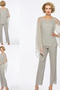 2 Stück Frühling Bateau Lockere Ärmel Drapierung moderne Hosenanzug Kleid - Seite 1