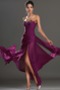 Oberschenkel-Hoch Geschlitzt Bördeln Tiefe Taille Glamouröse Chiffon Ballkleid - Seite 4