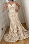 Brautkleid Frühling Meerjungfrau Outdoor Elegant Spaghettiträger - Seite 4
