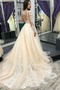 Brautkleid Spitze Herbst Stealth Ärmel Durchsichtige Rücken V-Ausschnitt - Seite 2
