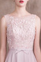 Elegant Bateau Ärmellos bandage Rosendekor Satin Abendkleid - Seite 5