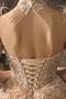 Brautkleid Rückenfrei Mehrschichtige Kirche Birneförmig Hoher Kragen - Seite 7