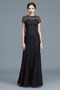 Natürliche Taille Spitze Elegant Juwel Sittsame Mittelgröße Brautmutterkleid - Seite 1