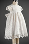 Taufe Kleid Spitzen-Overlay Natürliche Taille Juwel Kurze Ärmel - Seite 4
