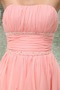 Asymmetrisch Trägerlos Informell Empire Hoch Niedrig Cocktailkleid - Seite 5
