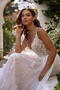 Brautkleid Tüll Jahr 2023 V-Ausschnitt Sommer Elegant Natürliche Taille - Seite 3