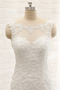 Bateau Knopf Ärmellos Natürliche Taille Reißverschluss Brautkleid - Seite 4