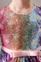 Blumenmädchenkleid Juwel Jahr 2023 Asymmetrisch Reißverschluss Natürliche Taille - Seite 7