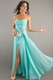 Bodenlang Reißverschluss Etui Bördeln Chiffon Trägerlos Ballkleid - Seite 1