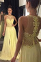 Abendkleid Chiffon Juwel Elegant Jahr 2021 Vorne Geschlitzt Bördeln - Seite 1