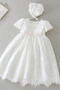 Taufe Kleid Spitze Natürliche Taille Spitze A-Linie Lange Juwel - Seite 1