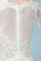 Natürliche Taille Spitzen-Overlay Reißverschluss Elegant Brautkleid - Seite 4
