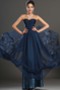 Dunkelblau Chiffon Halle Bodenlang Empire edel Abendkleid - Seite 2