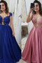 Abendkleid Rückenfrei Perlengürtel Bodenlang Schaufel Formell - Seite 4