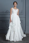 Bodenlang Elegant Stickerei Rückenfrei Natürliche Taille Brautkleid - Seite 3