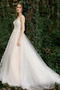 Brautkleid A-Linie Natürliche Taille Elegant Ärmellos Tüll Lange - Seite 4