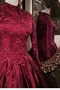 Ballkleid Lange Lange Ärmel Natürliche Taille Birneförmig Elegant - Seite 2