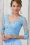 Lange Vintage Natürliche Taille Jahr 2019 Frühling Brautmutterkleid - Seite 5